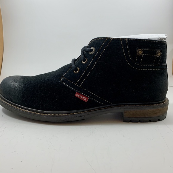 Men\'s Levi\'s Cambridge Chukka Boots ~ Black ~ NWT main image 6